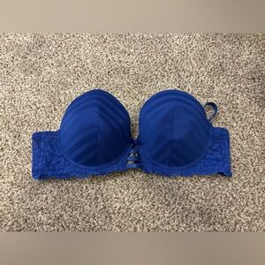 Black Fuchsia by Secret Lace LLC Blue Lace Bra Size 40D